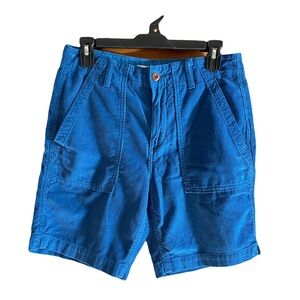 Outerknown Blue Flat Front Men Shorts